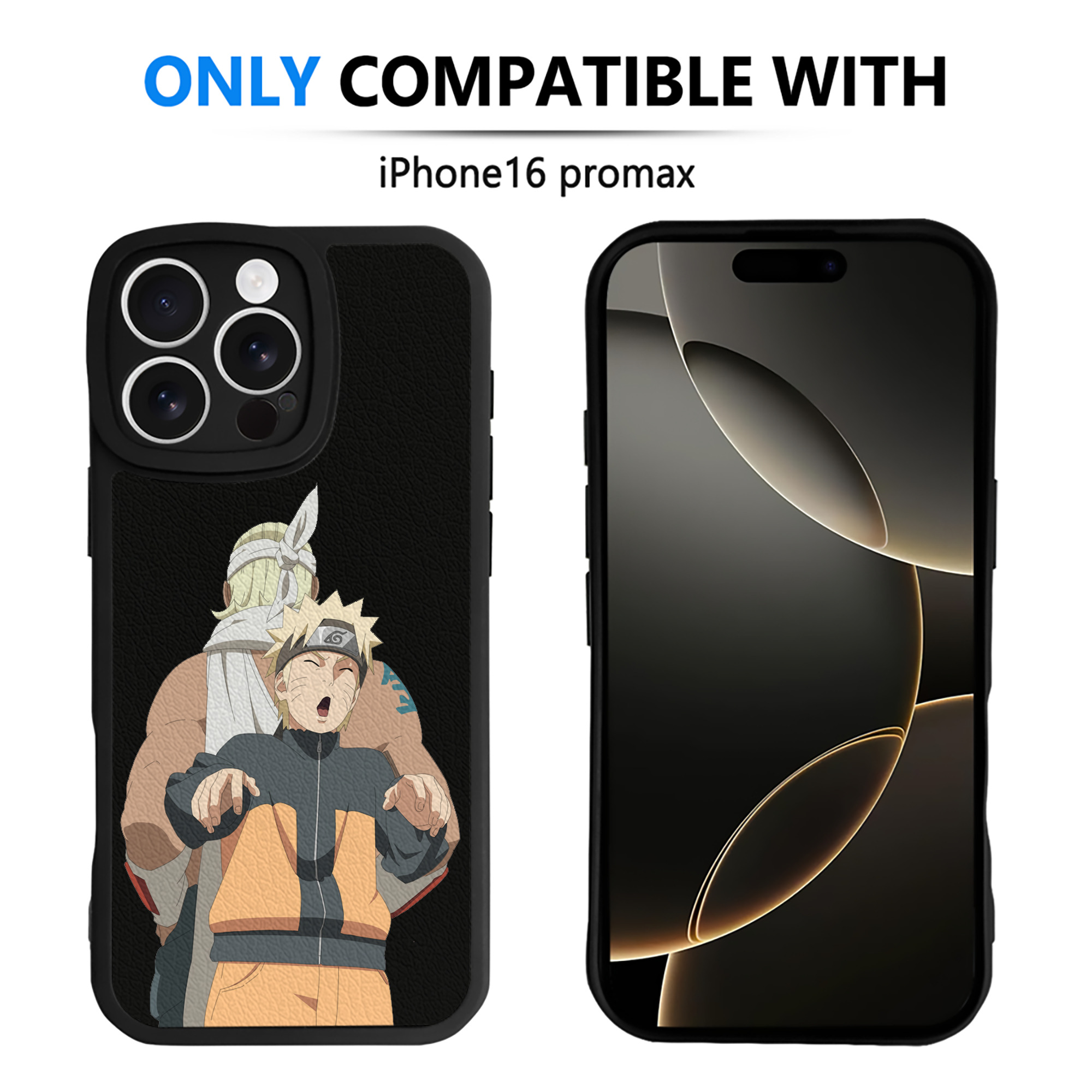 （画像用） NARUTO -ナルト- うずまき ナルト Uzumaki Naruto 【iPhone 16シリーズ対応】シリコンスマホケース（レザー調） 材質：シリコン